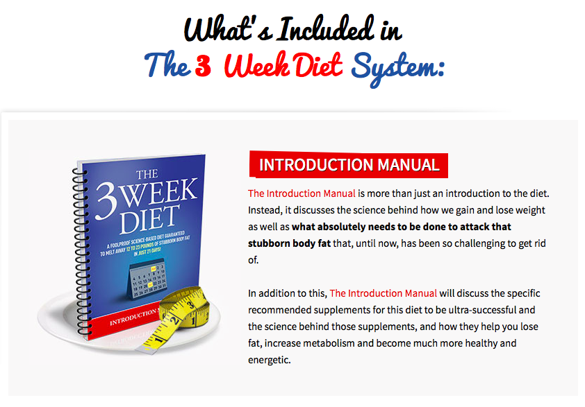 The 3 Week Diet System Introduction